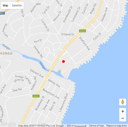 Map 10 Uvongo Square in Uvongo  South Coast (KZN)  KwaZulu Natal  South Africa