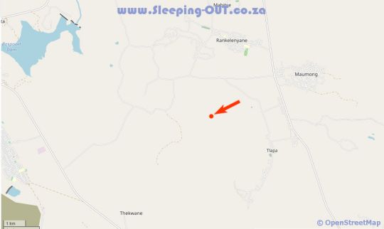 Map Humdani Safari\'s in Beestekraal  Bojanala  North West  South Africa