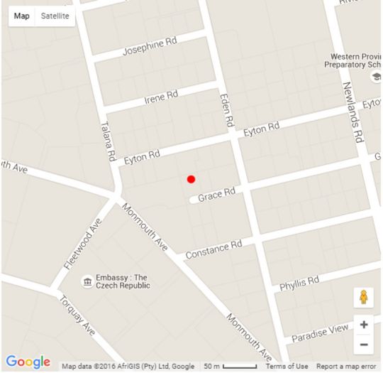 Map Thirty On Grace in Claremont  Southern Suburbs (CPT)  Kaapstad  Western Cape  Suid-Afrika