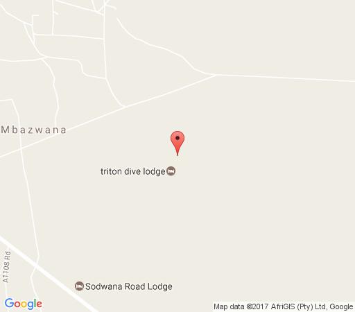 Map Triton Dive Lodge in Sodwana Bay  Zululand  KwaZulu Natal  South Africa