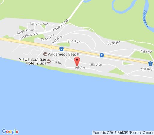 Map Whale\'s Way Ocean Retreat in Wilderness  Garden Route  Western Cape  Afrique du Sud