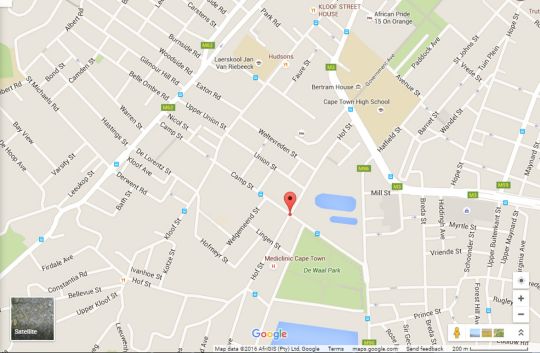 Map Albany Court P4 in Gardens  City Bowl  Le Cap  Western Cape  Afrique du Sud