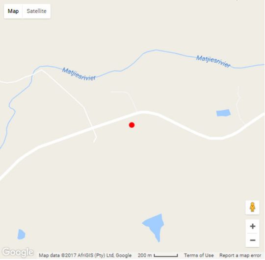 Map Moroc-Karoo Country Guesthouse in Oudtshoorn  Klein Karoo  Western Cape  Afrique du Sud