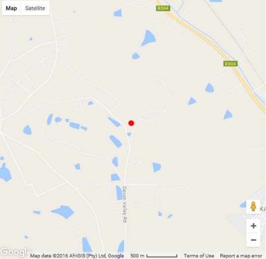 Map Le Jardin in Stellenbosch  Cape Winelands  Western Cape  Südafrika