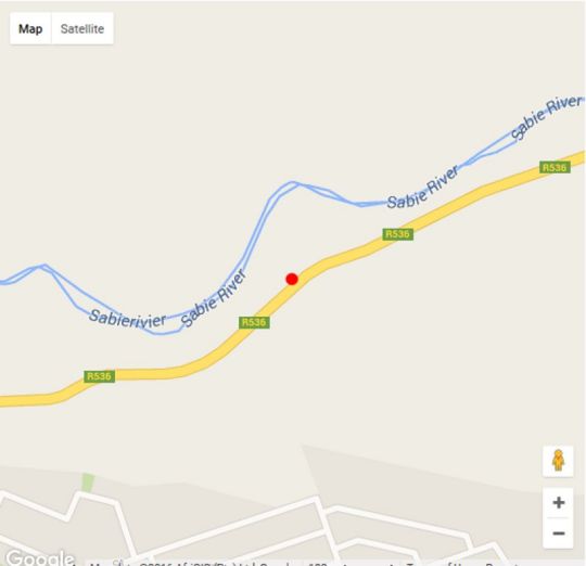 Map Timamoon Lodge  in Sabie  The Panorama  Mpumalanga  Afrique du Sud