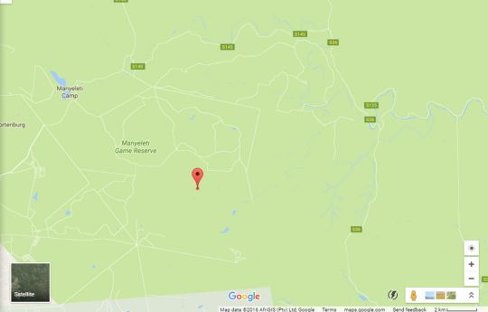 Map Buffelshoek Tented Camp in Manyeleti Game Reserve  Greater Kruger Park  Kruger National Park (LIM)  Limpopo  South Africa
