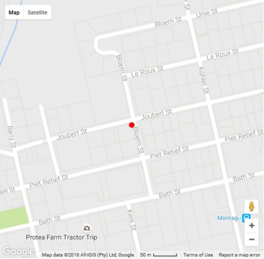 Map Squirrels Corner in Montagu  Breede River Valley  Western Cape  Zuid-Afrika