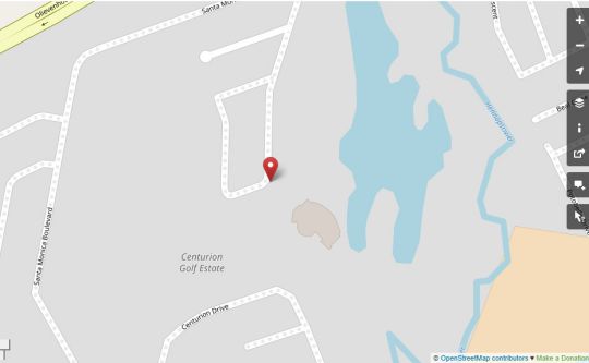 Map Centurion Golf Suites Boca Walk  in Centurion Central  Centurion  Pretoria / Tshwane  Gauteng  Zuid-Afrika