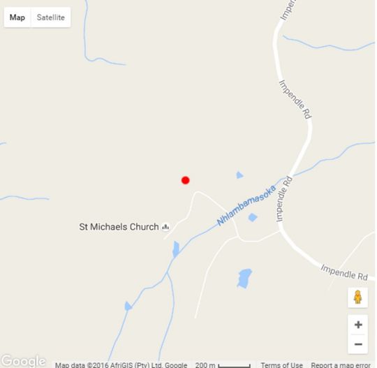 Map Stormy Hill Country Cottage in Boston  Midlands  KwaZulu Natal  Afrique du Sud