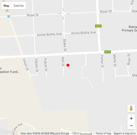 Map Dee\'s BnB in Riviera  Moot  Pretoria / Tshwane  Gauteng  Südafrika