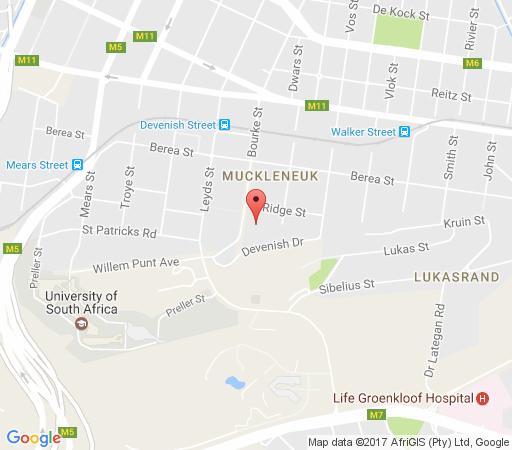 Map House Sandrock Muckleneuk in Muckleneuk Ridge  Pretoria Central  Pretoria / Tshwane  Gauteng  South Africa
