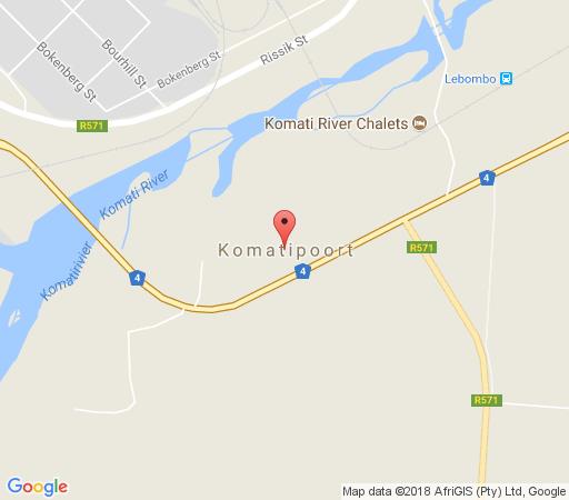 Map Komati Friends in Komatipoort  Lowveld  Mpumalanga  Afrique du Sud