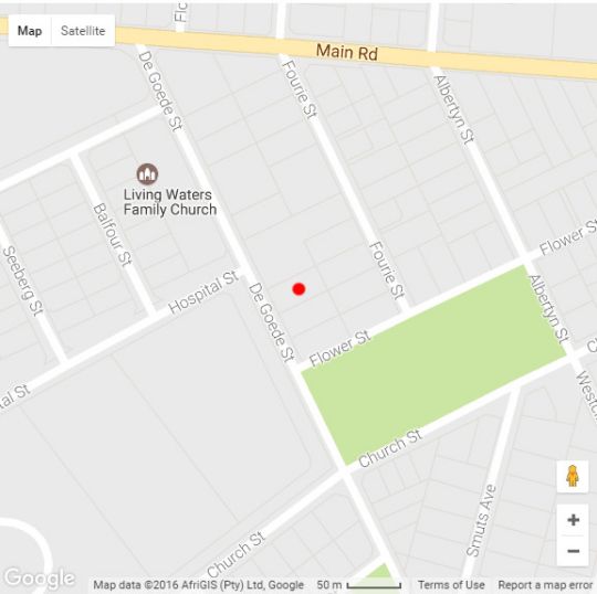 Map The Gables Guest House in Hermanus  Overberg  Western Cape  Südafrika