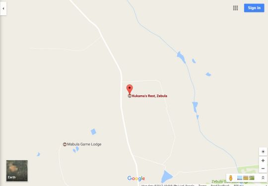 Map Zebula 317 in Bela Bela  Bushveld  Limpopo  Südafrika