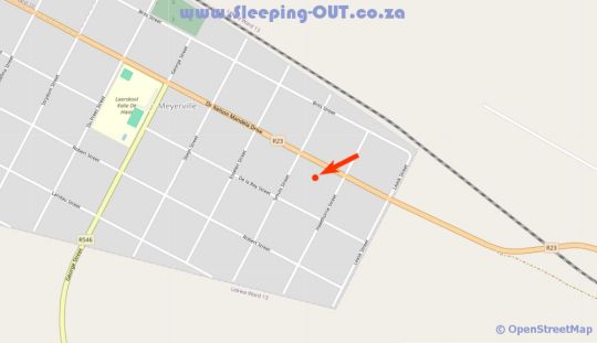 Map Q\'s Boutique Stay in Standerton  Cosmos Country  Mpumalanga  South Africa