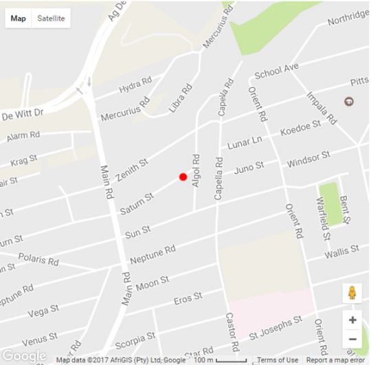 Map Thyme Square in Germiston  Ekurhuleni (East Rand)  Gauteng  Südafrika