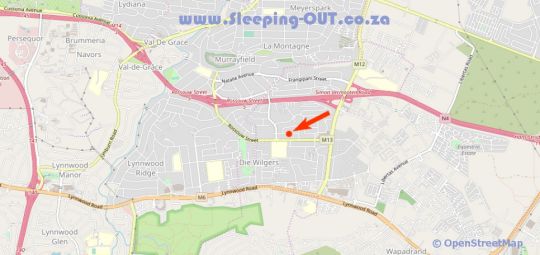 Map 485 on Teresa in Die Wilgers  Pretoria East  Pretoria / Tshwane  Gauteng  Südafrika