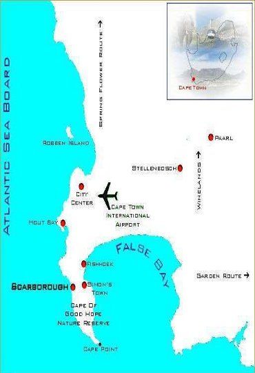 Map Atlantic Dream Beachfront Villa in Scarborough  False Bay  Kaapstad  Western Cape  Suid-Afrika