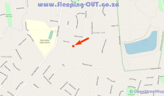 Map Boutique Villa in Somerset West  Helderberg  Western Cape  Südafrika