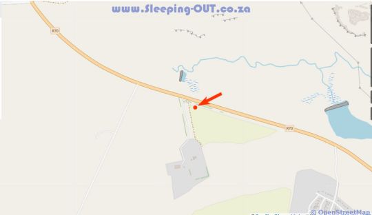 Map Bella Vista in Clarens  Thabo Mofutsanyana  Free State  Zuid-Afrika