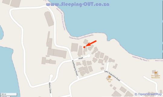 Map Bahia in Paternoster  West Coast (WC)  Western Cape  Afrique du Sud