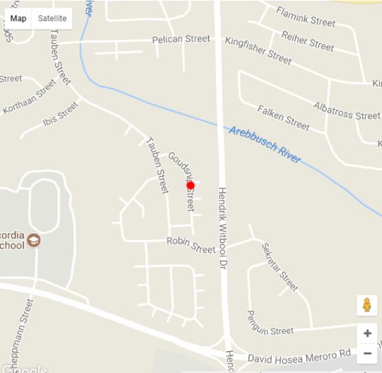 Map Essence of Africa Guesthouse in Windhoek  Khomas  Outjo