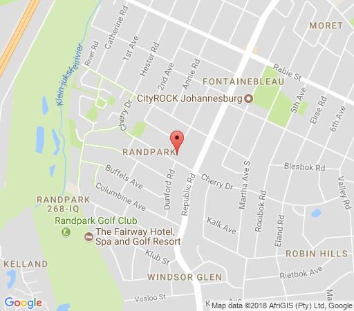 Map 49 on Cherry Guesthouse in Randpark  Randburg  Johannesburg  Gauteng  Afrique du Sud