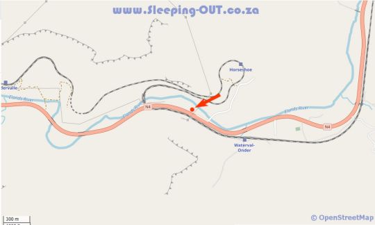 Map Zongororo Mountain Lodge in Waterval Onder  Highlands  Mpumalanga  Zuid-Afrika