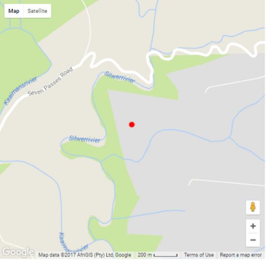 Map Wilderness Metanoia in Wilderness  Garden Route  Western Cape  Afrique du Sud