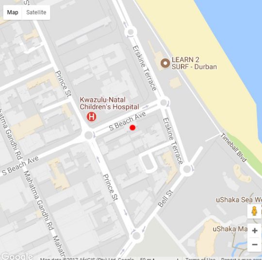 Map Lancaster Gate Apartment in South Beach  Durban  Durban and Surrounds  KwaZulu Natal  South Africa