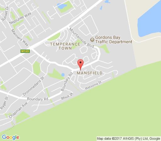 Map Bergsig Self-Catering in Gordon's Bay  Helderberg  Western Cape  South Africa