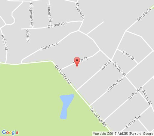 Map Kiwara Guesthouse in Northcliff  Northcliff/Rosebank  Johannesburg  Gauteng  South Africa