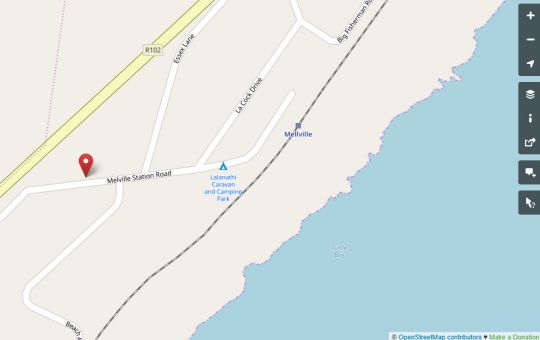 Map Isigidi Beach House in Melville (KZN)  South Coast (KZN)  KwaZulu Natal  South Africa