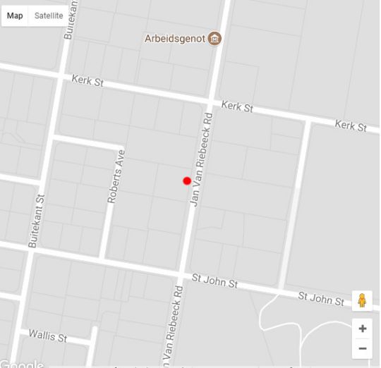 Map Raw Karoo Guest House in Oudtshoorn  Klein Karoo  Western Cape  Zuid-Afrika