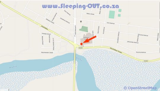 Map Riviera Hotel & Chalets in Velddrif  West Coast (WC)  Western Cape  Südafrika