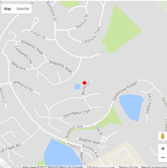 Map Somerset Sights B&B in Somerset West  Helderberg  Western Cape  South Africa