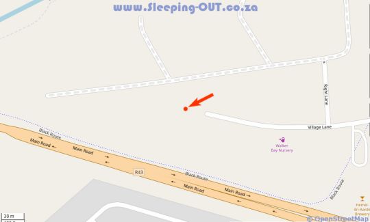 Map Hemel en Aarde Accommodation in Hermanus  Overberg  Western Cape  Zuid-Afrika