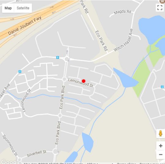 Map Clear Water Apartments in Highveld Park  Centurion  Pretoria / Tshwane  Gauteng  Suid-Afrika