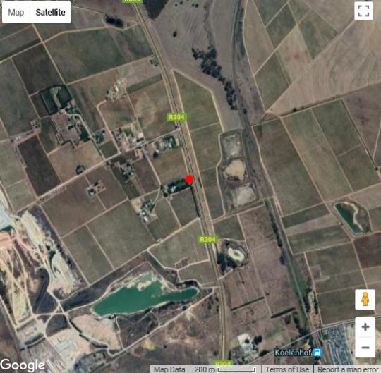 Map Rouana Guest Farm in Stellenbosch  Cape Winelands  Western Cape  South Africa