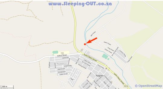 Map The Ark Sanctuary in Napier  Overberg  Western Cape  South Africa