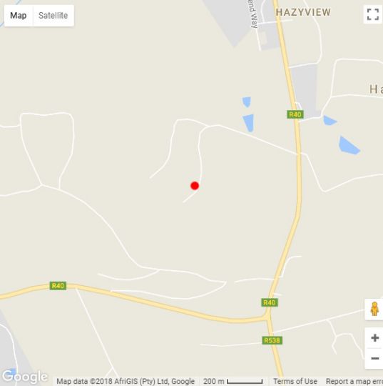 Map Bergdale Cottages in Hazyview  The Panorama  Mpumalanga  Südafrika