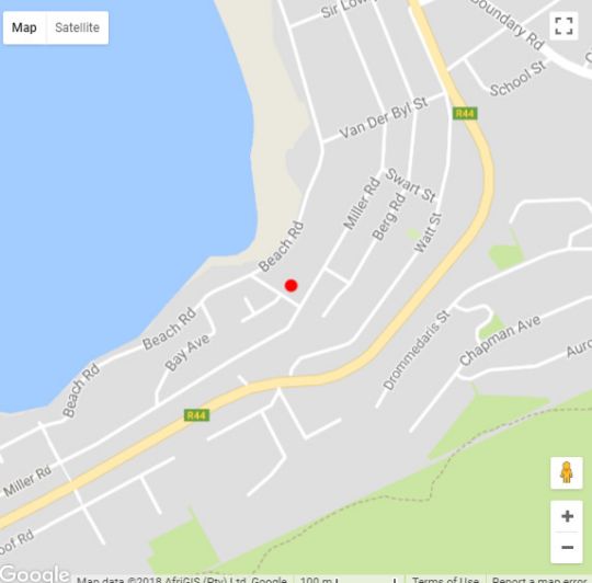 Map Brandhuis in Gordon's Bay  Helderberg  Western Cape  Zuid-Afrika