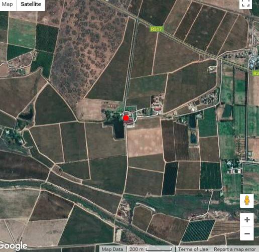 Map Green Olive Guesthouse in Robertson  Breede River Valley  Western Cape  Suid-Afrika