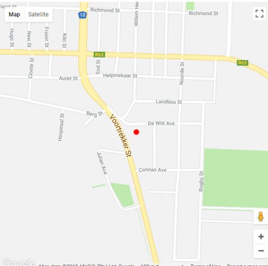 Map Victoria Oaks Guesthouse in Victoria West  Upper Karoo  Northern Cape  South Africa