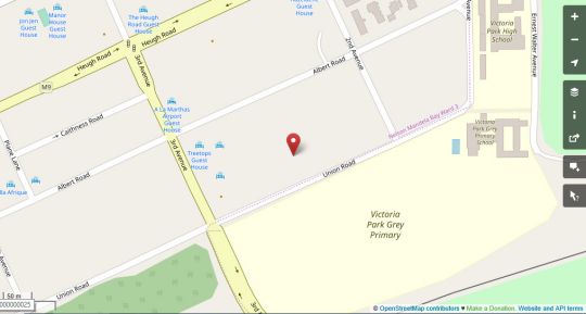 Map Field\'s Rest in Walmer  Port Elizabeth / Gqeberha  Cacadu (Sarah Baartman)  Eastern Cape  Afrique du Sud