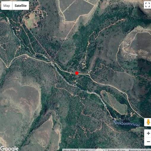 Map Rivendell Trout Estate in Lydenburg  Highlands  Mpumalanga  Afrique du Sud