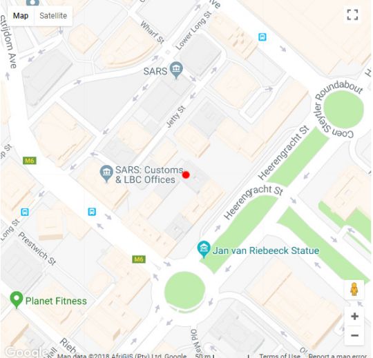 Map Diplomat 116 in Ville de Cape Town  City Bowl  Le Cap  Western Cape  Afrique du Sud