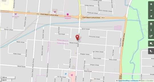 Map Acorn Lodge and  SKYDECK in Potchefstroom  Southern (NW)  North West  South Africa