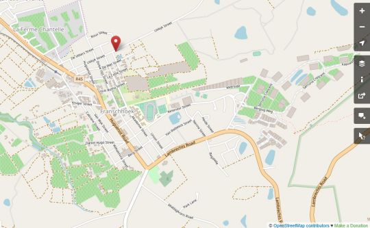 Map Residence Vive La Vie in Franschhoek  Cape Winelands  Western Cape  Suid-Afrika