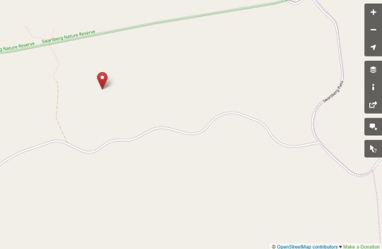 Map Blue Lily Retreat in Oudtshoorn  Klein Karoo  Western Cape  Suid-Afrika